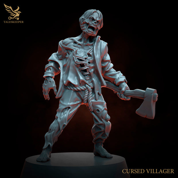 8 x Cursed Village Zombies D&D, Grimdark , OPR , Sci-Fi, Fantasy wargames TalesKeeper