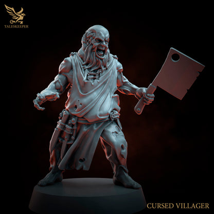 8 x Cursed Village Zombies D&D, Grimdark , OPR , Sci-Fi, Fantasy wargames TalesKeeper