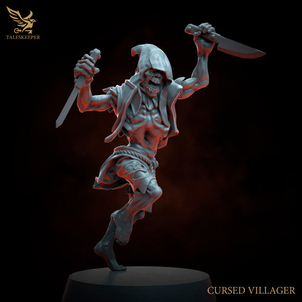 8 x Cursed Village Zombies D&D, Grimdark , OPR , Sci-Fi, Fantasy wargames TalesKeeper