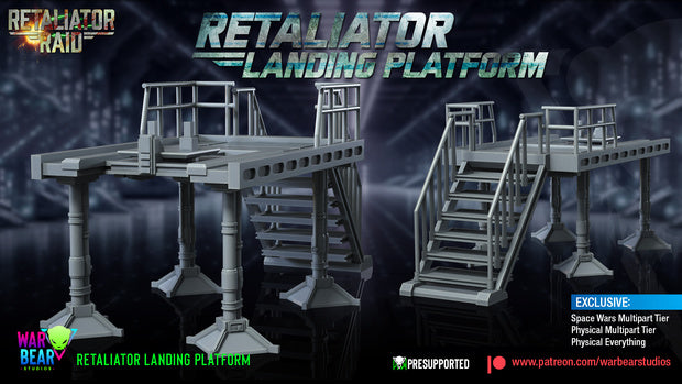 Tie Retaliator (Avenger) with optional landing platform Star Wars RPG Legion Shatterpoint compatible - War Bear