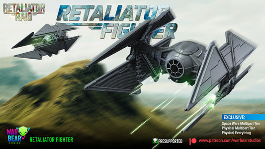 Tie Retaliator (Avenger) with optional landing platform Star Wars RPG Legion Shatterpoint compatible - War Bear