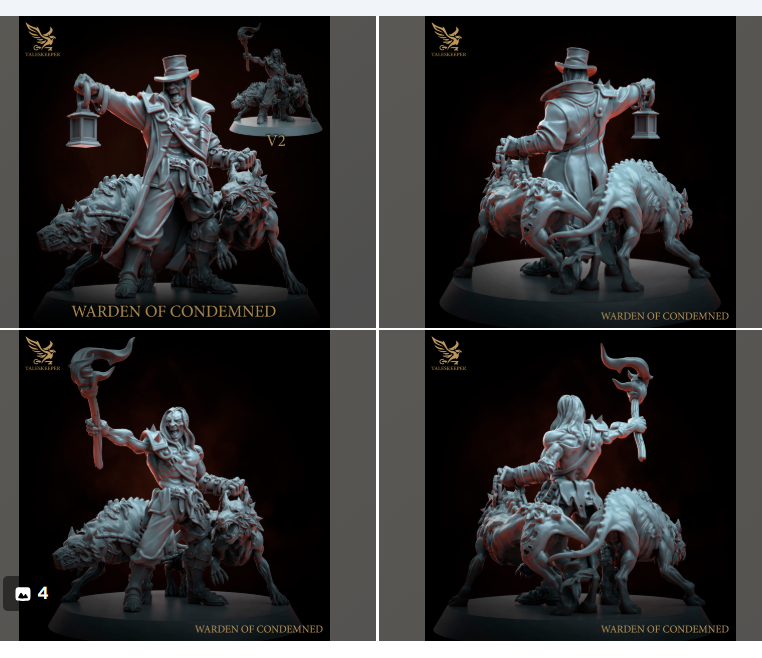 Zombie warden Village Zombies D&D, Grimdark , OPR , Sci-Fi, Fantasy wargames TalesKeeper