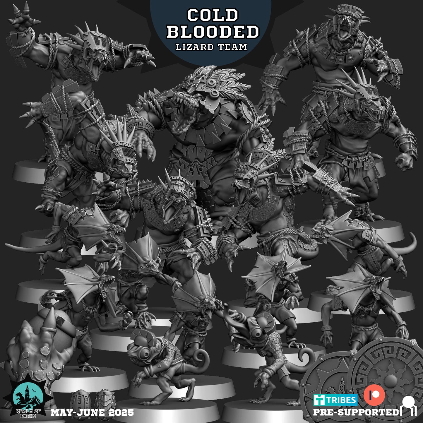 Lizardmen Cold Blooded Fantasy Football Team  - Realm of Paths