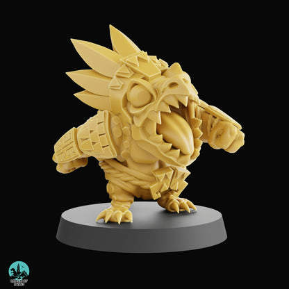 Lizardmen 'Reptile Punch' Cute Chibi proxy Fantasy Football Team - Realm Of Paths