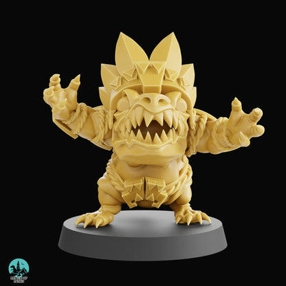 Lizardmen 'Reptile Punch' Cute Chibi proxy Fantasy Football Team - Realm Of Paths