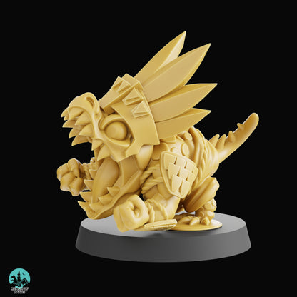 Lizardmen 'Reptile Punch' Cute Chibi proxy Fantasy Football Team - Realm Of Paths