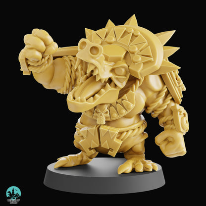 Lizardmen 'Reptile Punch' Cute Chibi proxy Fantasy Football Team - ROP