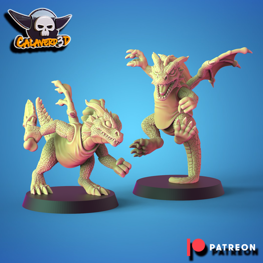 2 x Skink Stars Fantasy Football Star -  Star player 41 Calaverd