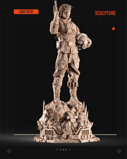 May 25 Release (Luke, Padme, Obi Wan on Boga) Star Wars themed 3D Bust / Figure / Sculpture by SW3D