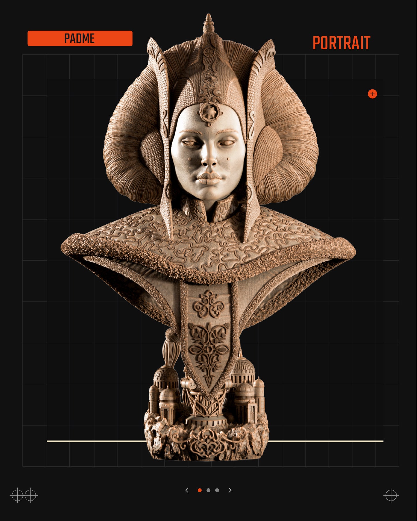 May 25 Release (Luke, Padme, Obi Wan on Boga) Star Wars themed 3D Bust / Figure / Sculpture by SW3D