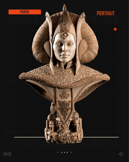 May 25 Release (Luke, Padme, Obi Wan on Boga) Star Wars themed 3D Bust / Figure / Sculpture by SW3D