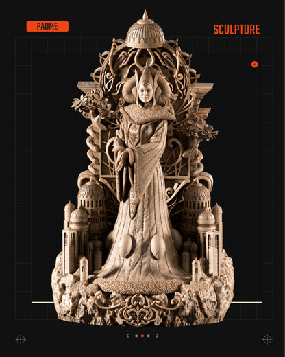 May 25 Release (Luke, Padme, Obi Wan on Boga) Star Wars themed 3D Bust / Figure / Sculpture by SW3D