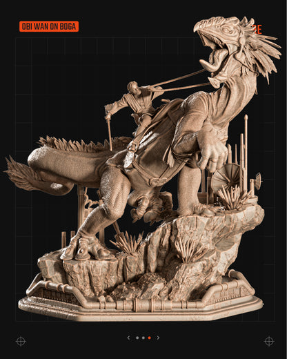 May 25 Release (Luke, Padme, Obi Wan on Boga) Star Wars themed 3D Bust / Figure / Sculpture by SW3D