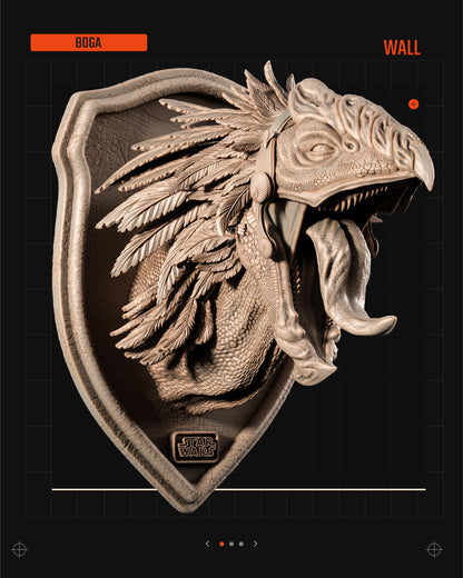 May 25 Release (Luke, Padme, Obi Wan on Boga) Star Wars themed 3D Bust / Figure / Sculpture by SW3D