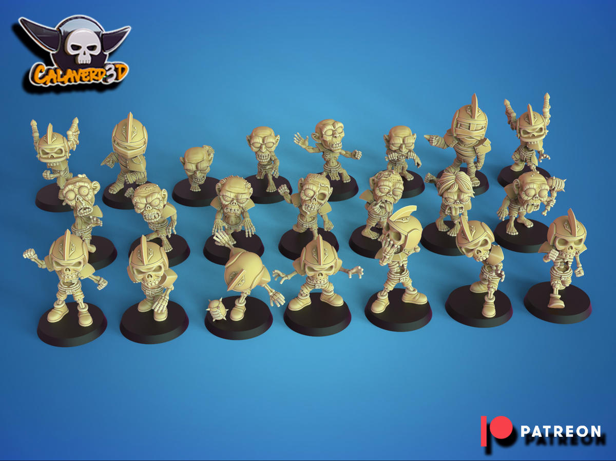 Chibi Undead Team Fantasy Football proxy Team Calaverd