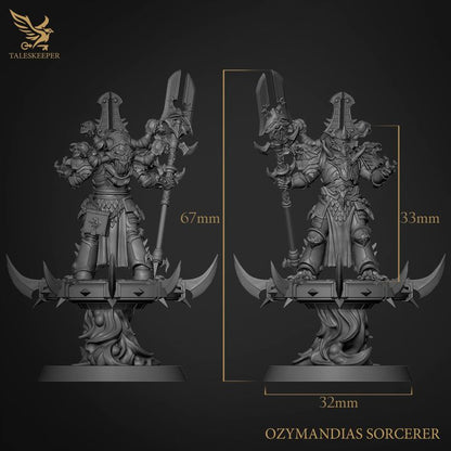 Ozymandias Sorcerer proxy Grimdark, OPR , Sci-Fi, Fantasy wargames TalesKeeper