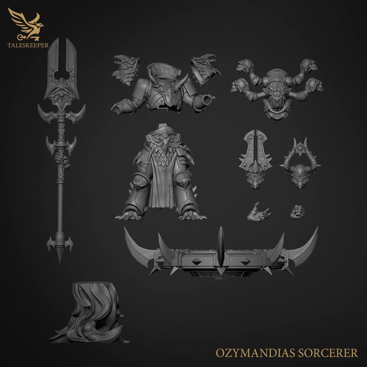 Ozymandias Sorcerer proxy Grimdark, OPR , Sci-Fi, Fantasy wargames TalesKeeper