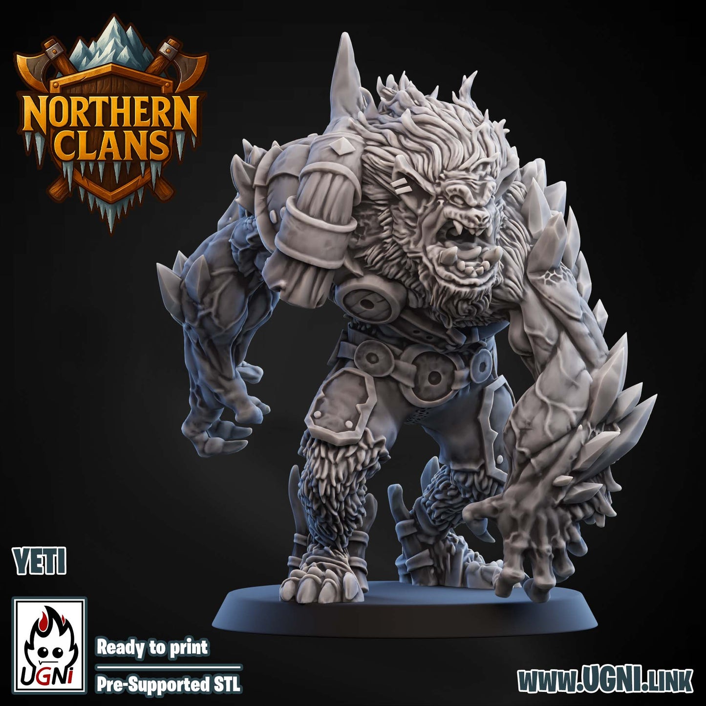 Norse Yeti / Beer Pigs Fantasy Football Big Guy/Star Players Northern Clan UGNI