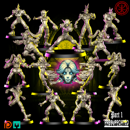 Elven Cyberpunk team themed Fantasy Football Team   THE ZONERUNNERS TLM