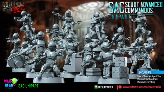 15 Imperial Scout Advance Commandos Star Wars RPG Legion Shatterpoint compatible - War Bear