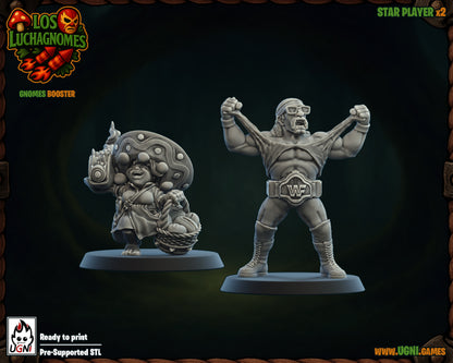 Halfling / Gnome 'Los Lunchadores' Fantasy Football Team  + Support staff + Star Players