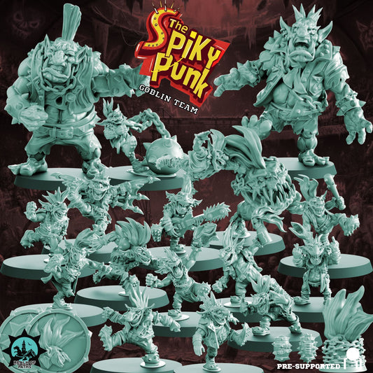 Goblin "THE SPIKY PUNKS" Cute Chibi proxy Fantasy Football Team - Realm Paths