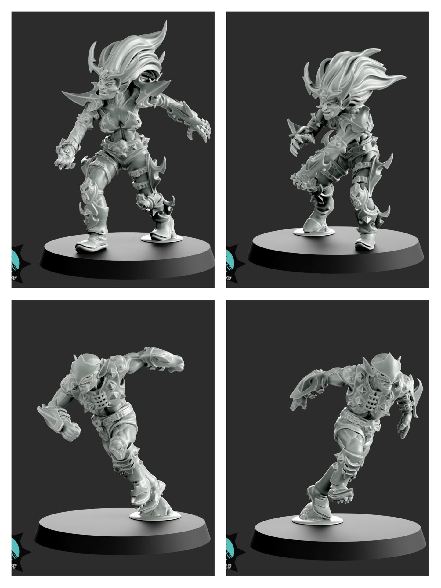 Dark Elf / Elves Team Fantasy Football Team - Realm Paths The Blood Moon