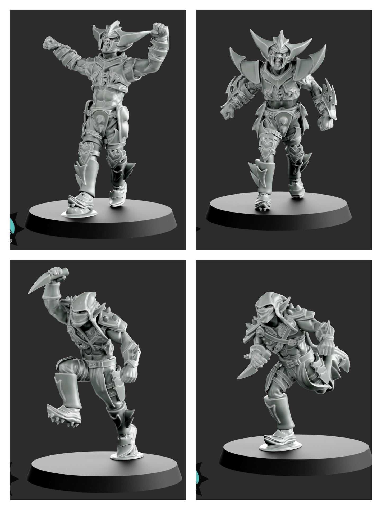 Dark Elf / Elves Team Fantasy Football Team - Realm Paths The Blood Moon