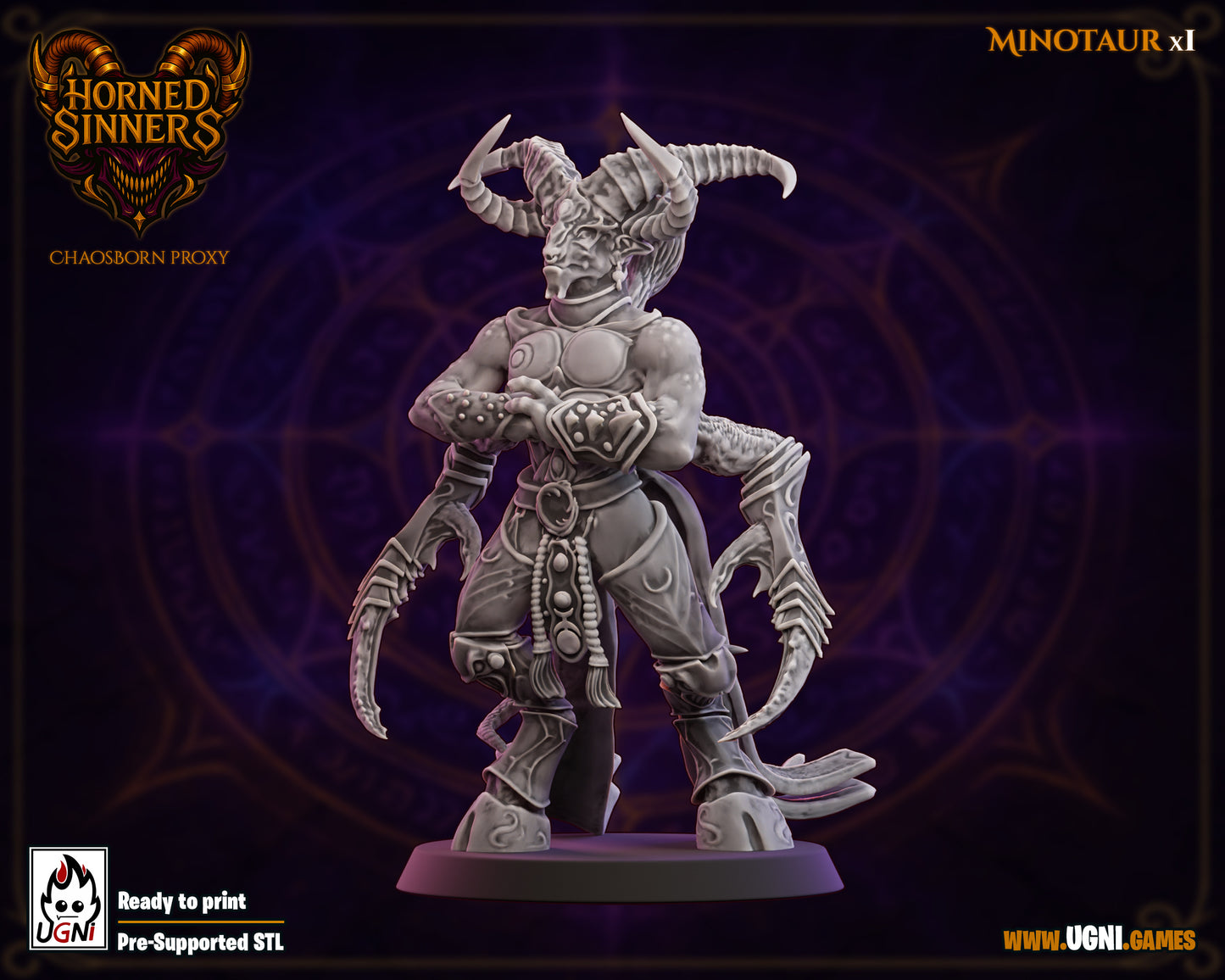 Chaos Chosen Fantasy Football Team Ugni - Horned Sinners