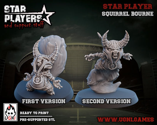 Squirrel Bourne Fantasy Football star player UGNI