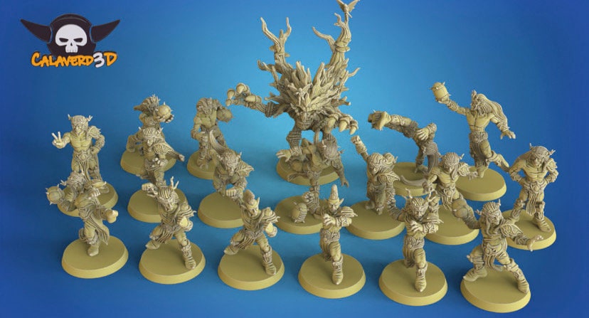 Wood Elves Fantasy Football team - Calaverd