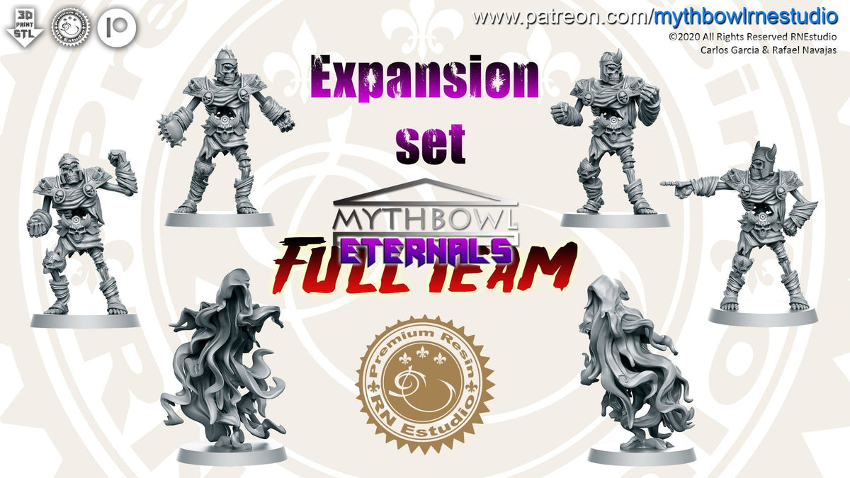 Undead Fantasy Football Team  - RN Studios Mythbowl Eternals