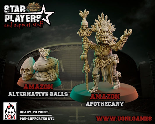 Amazon Apothecary / Wizard / Coach + Balls Fantasy Football UGNI