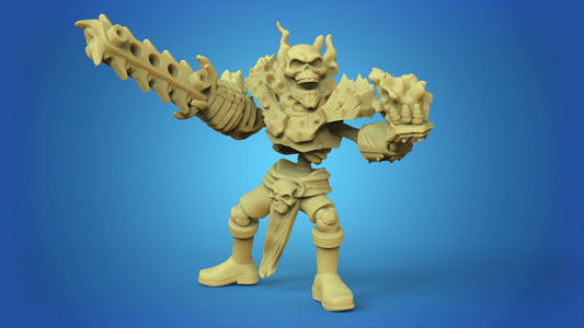 Undead chainsaw guy Fantasy Football star player - Calaverd