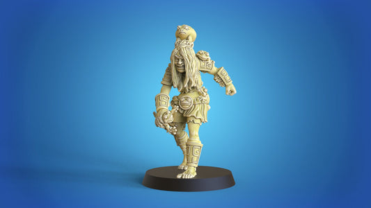 Estelle Frog lady Amazon Fantasy Football star player - Calaverd