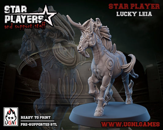Lucky Leia Fantasy Football star player UGNI