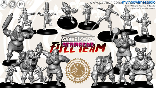 Lizardmen Stampede Fantasy Football Team  - RN Studios Mythbowl