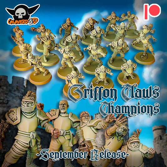 Human Fantasy Football team - 3D Griffon Claws Champions
