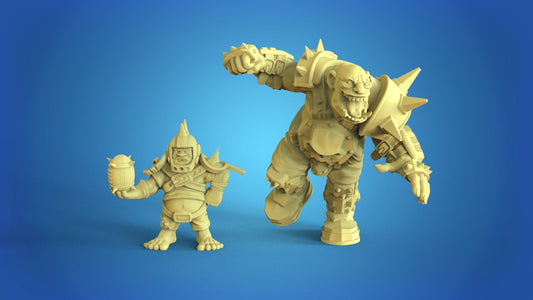 Ogre & Halfling Fantasy Football star players - Calaverd