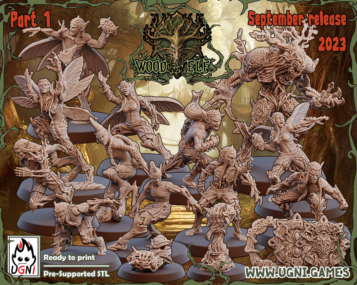 Woodelf Fantasy Football Team -  Woodelves Tree Dryads UGNI