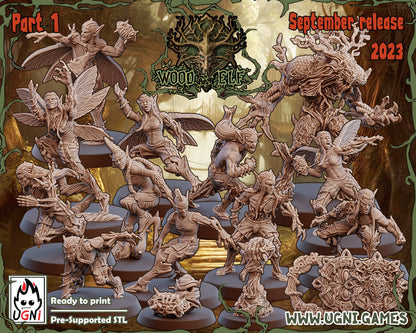 Woodelf Fantasy Football Team -  Woodelves Tree Dryads UGNI