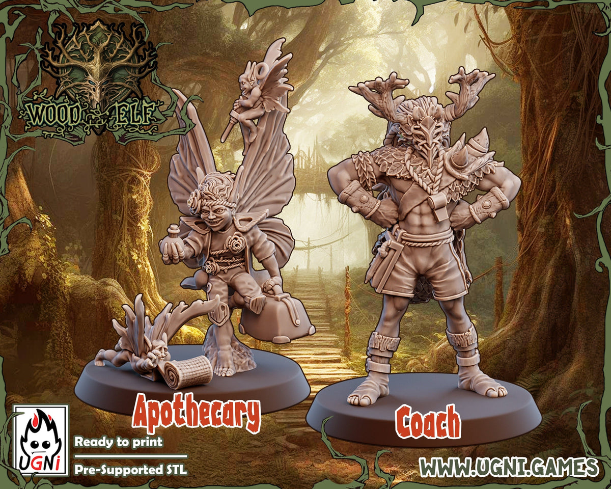 Woodelf Fantasy Football Team -  Woodelves Tree Dryads UGNI