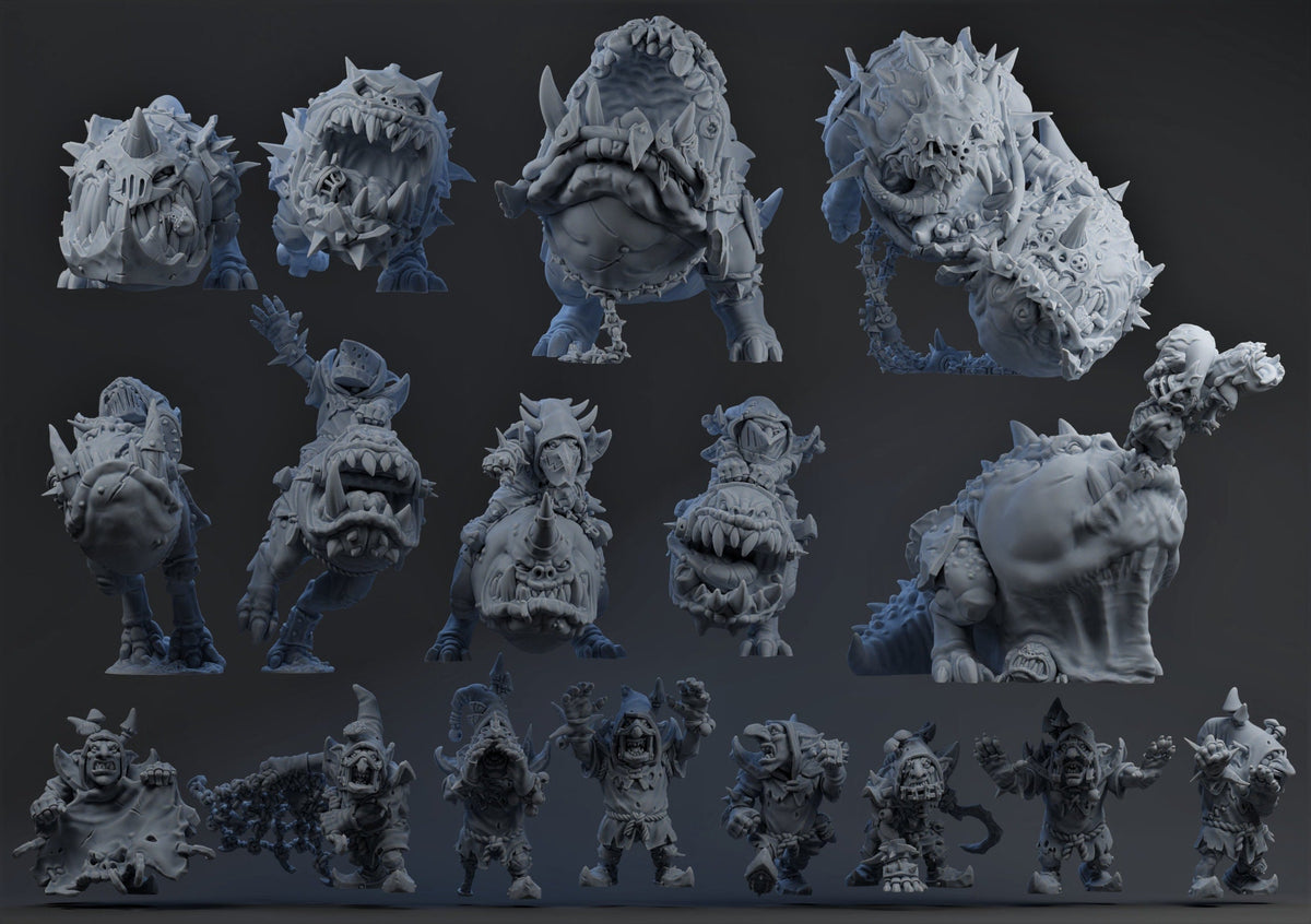 Various Goblin/ Squig Teams 'Fearsome Fungitz' Fantasy Football Team - Brutefun