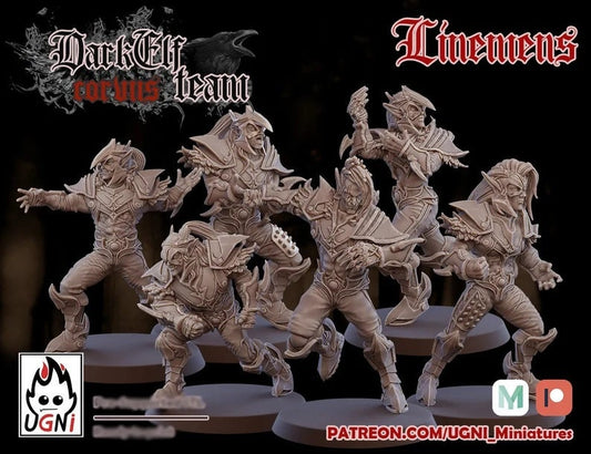Dark Elf Corvis Fantasy Football Team by