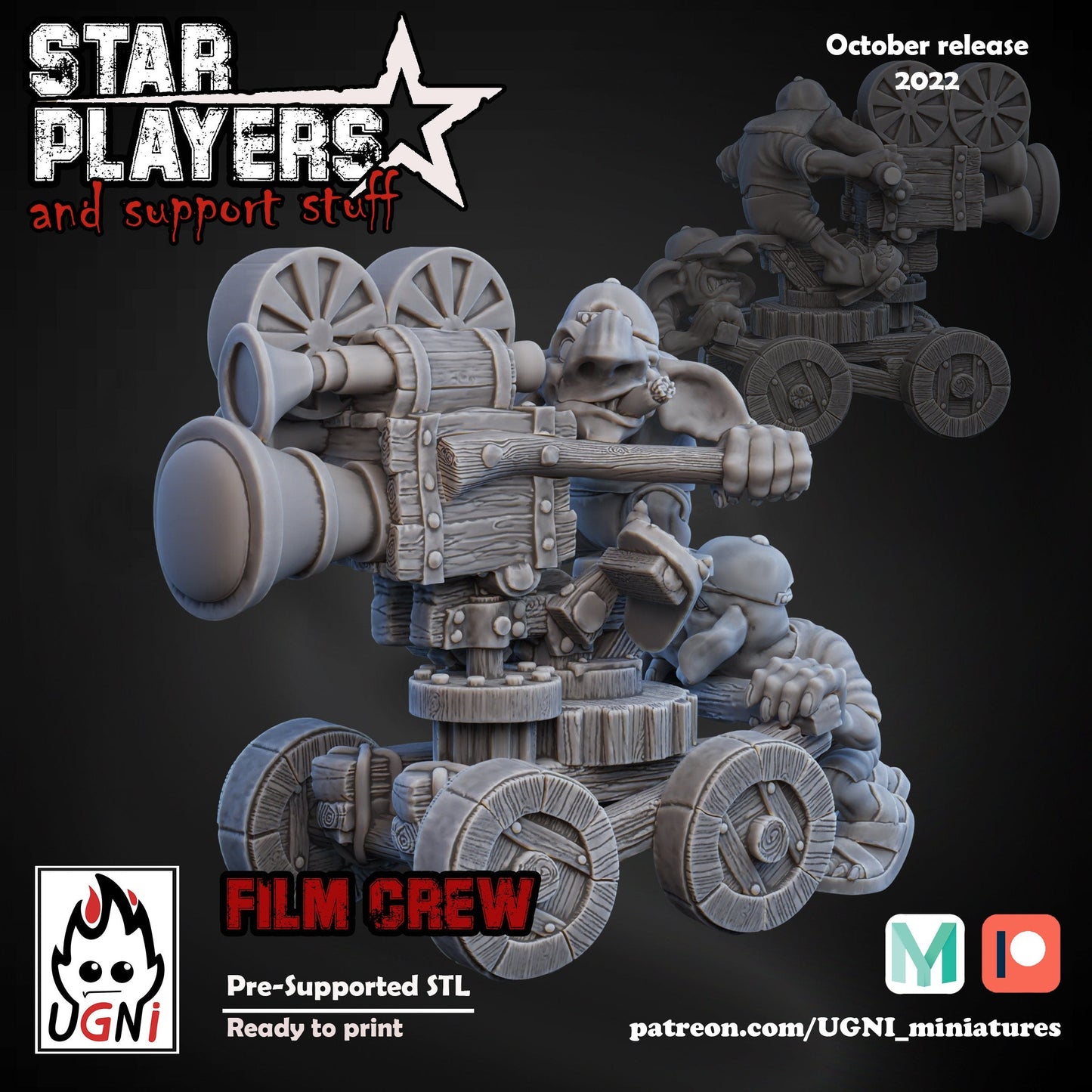 Goblin Film / Camera Crew Fantasy Football Star Player UGNI