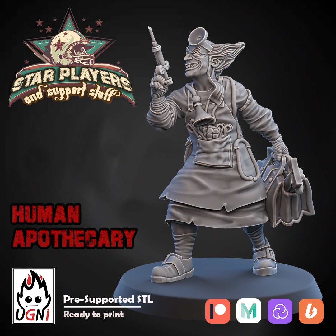Human Apothecary Fantasy Football Star Player UGNI