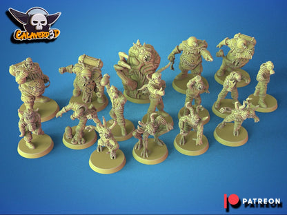Chaos Nurgle Fantasy Football proxy Team  'The Fallout Riders' Calaverd