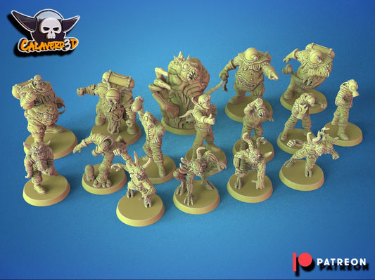 Chaos Nurgle Fantasy Football proxy Team  'The Fallout Riders' Calaverd