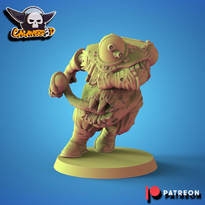 Chaos Nurgle Fantasy Football proxy Team  'The Fallout Riders' Calaverd