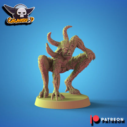 Chaos Nurgle Fantasy Football proxy Team  'The Fallout Riders' Calaverd